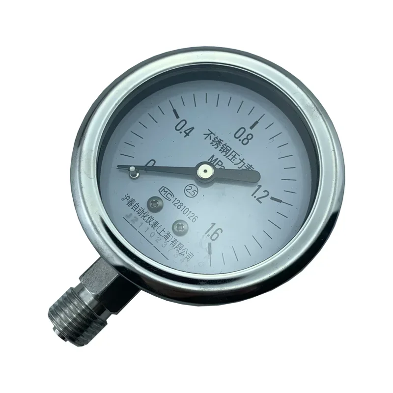 

YBF60 all stainless steel pressure gauge, high-temperature boiler steam pressure, air pressure, and oil pressure