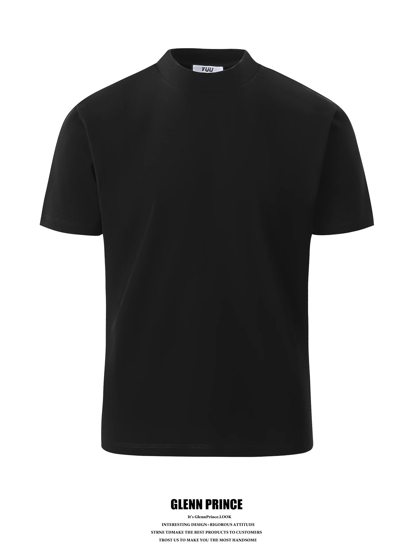 

Short Sleeve round Neck T-Shirt for Men Cool Sensation Shoulder Level Top Comfortable Breathable Cotton Blend Summe...