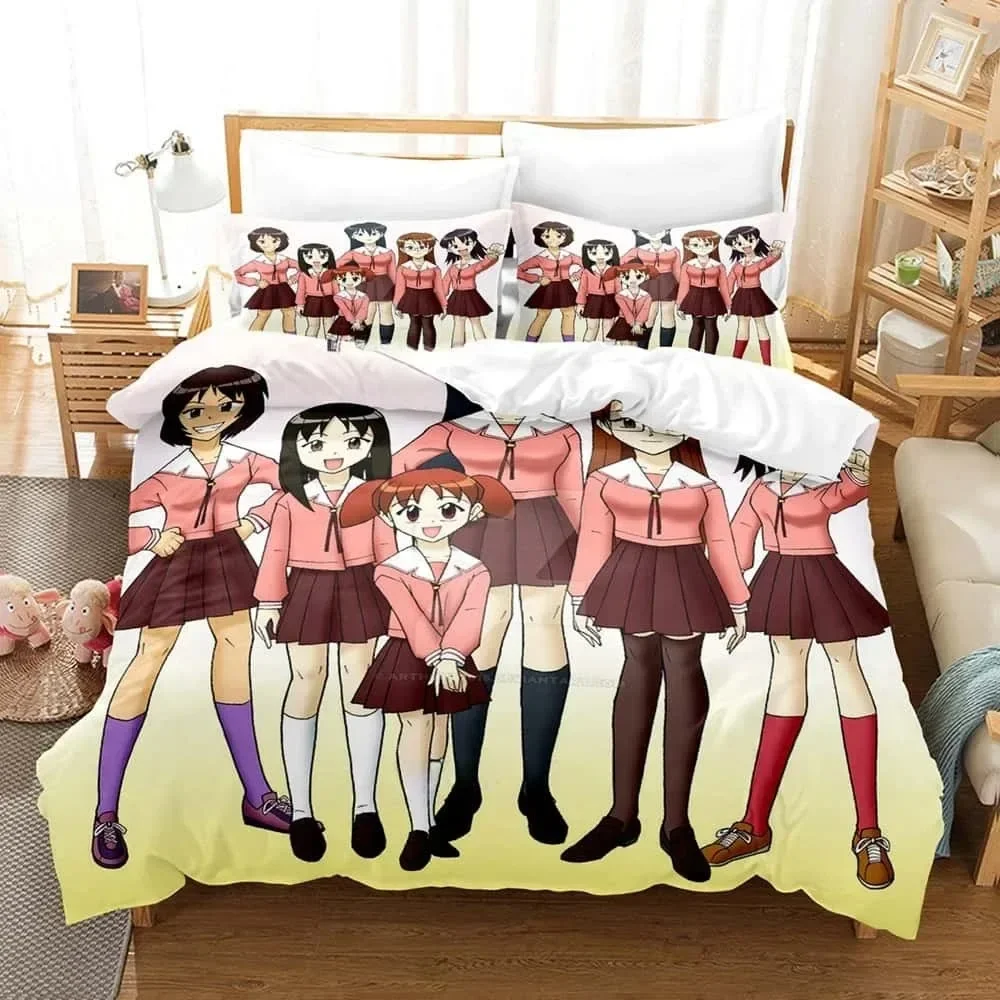 Cartoon Azumanga Daioh Bedding Set Single Twin Full Queen King Size Bed Set Adult Kid Bedroom Duvet cover Sets For Home Textiles