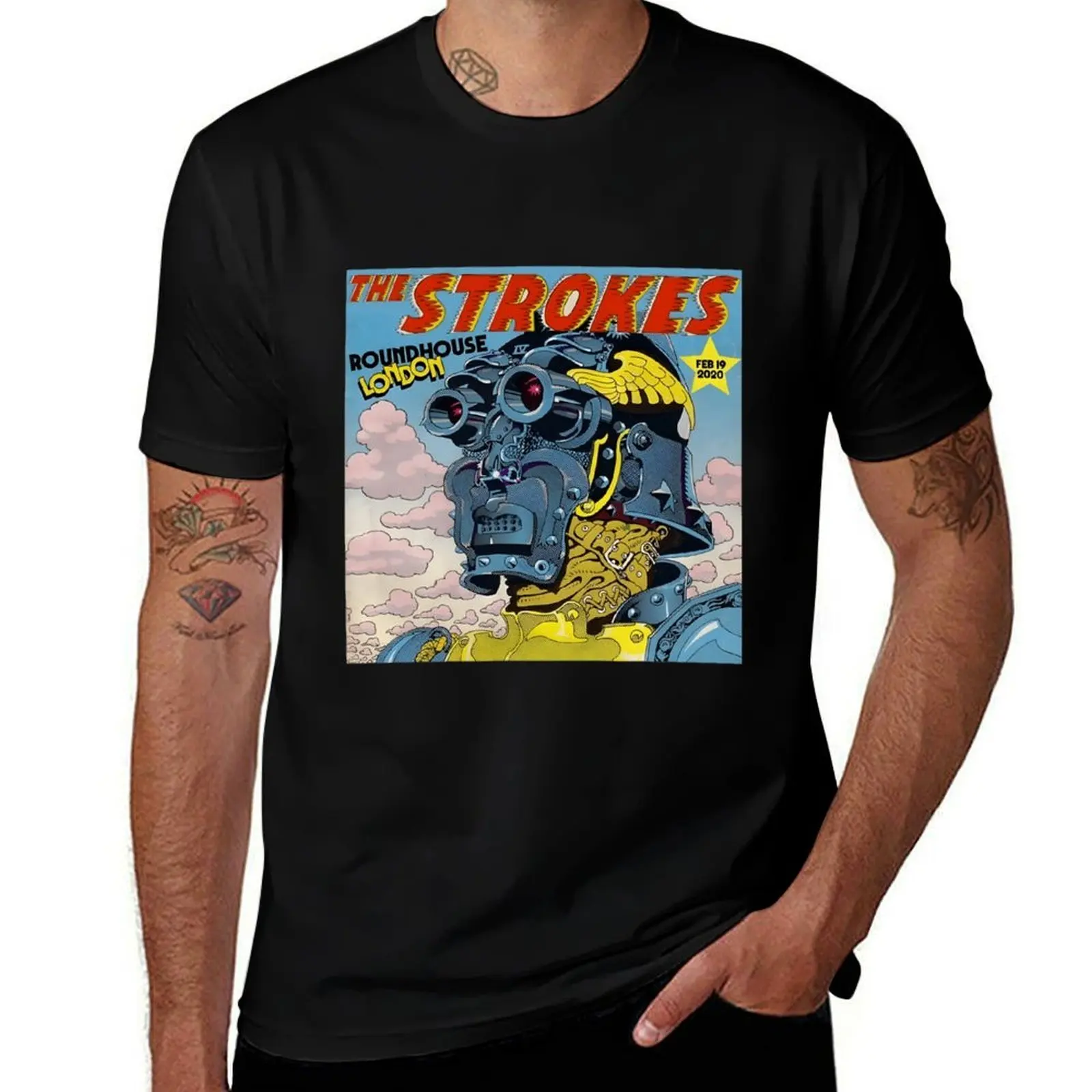 Roundhouse the london Classic T-Shirt Minimalist Casual Short Sleeve Top T-Shirt