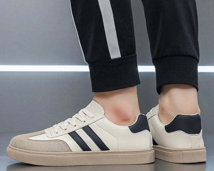 Neue Retro Herren Freizeitschuhe Rutschfeste Weiße Schuhe Boardschuhe Deutsche Armee Trainingsschuhe – Detail 10