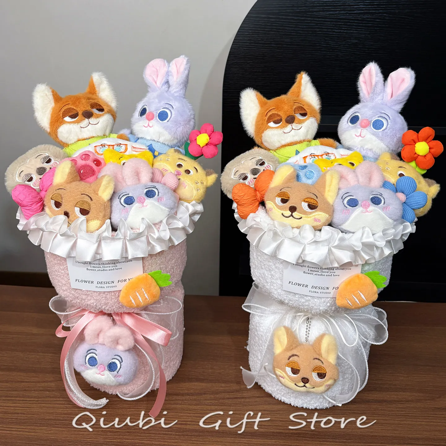 

Crazy Zootopia Doll Bouquet Nick Judy Plush Doll Birthday Gift Cute Plush Toy