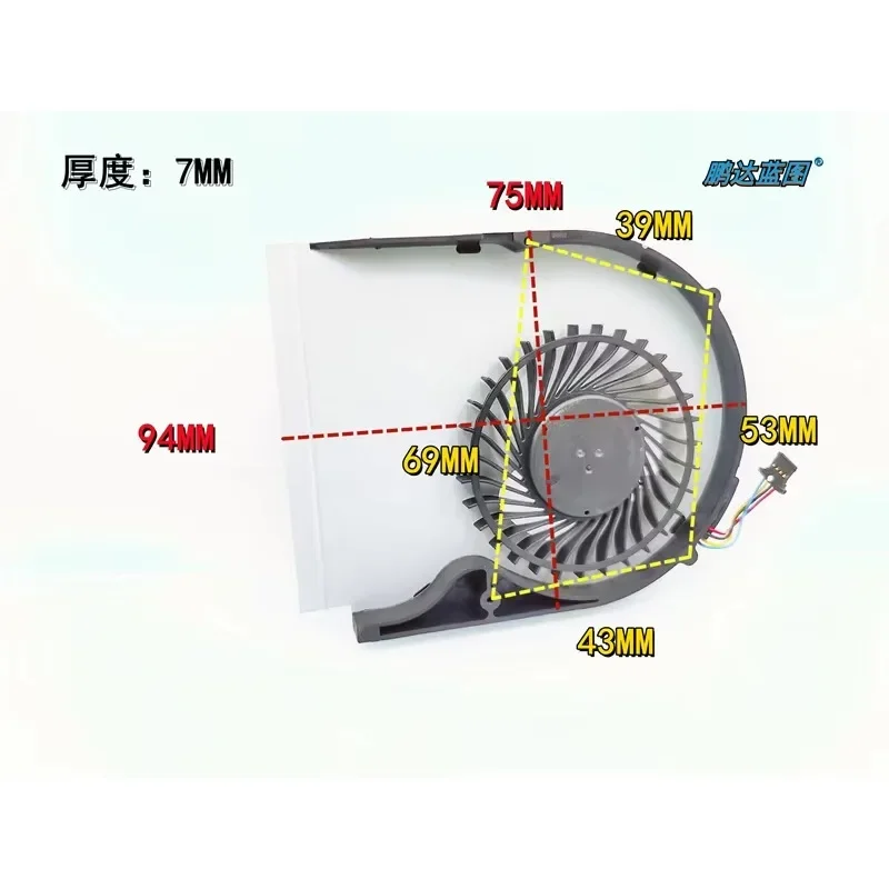 

Совершенно новый турбонагнетатель KSB0705HBA02, 5 В, с контролем температуры, ШИМ, бесшумный охлаждающий вентилятор для ноутбука Lenovo