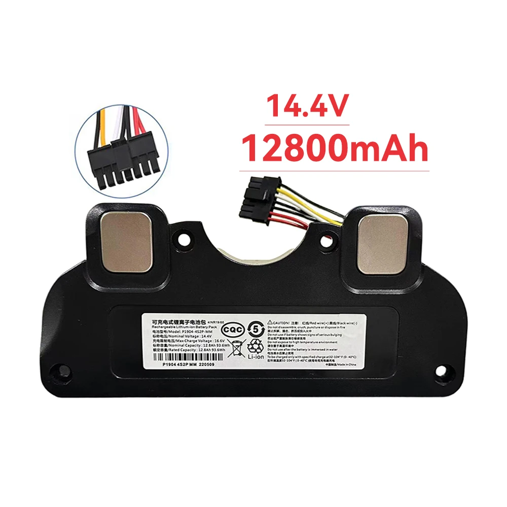 for CECOTEC CONGA 5090 5490 6090 7090 Robot Vacuum Cleaner Accessories Spare battery - 14.4V 12800mAh Replacement Battery