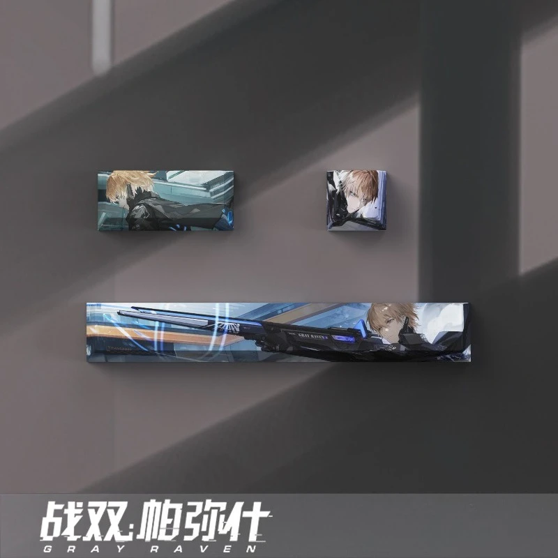 3 Keys Keycaps/set Game GRAY RAVEN PUNISHING Theme PBT Dye Subbed 6.25U Space Bar ESC 2.25U Enter Keycaps Cosplay DIY Gifts
