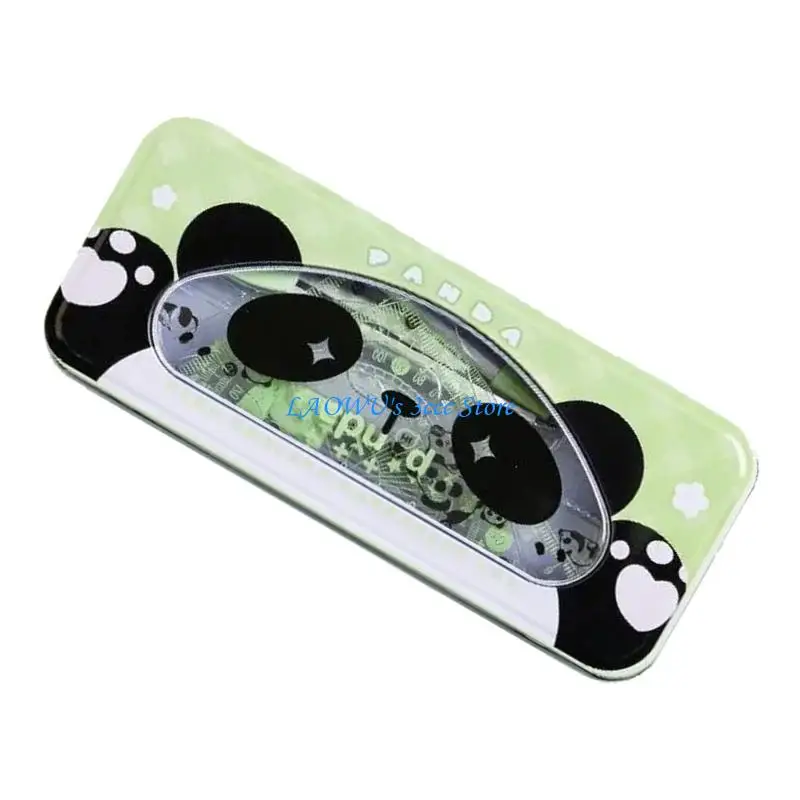 Y8AD 7 PCS Geometry Math Set Set Set Cartoon Animal Ruler Set включает в себя Eraser Rulers