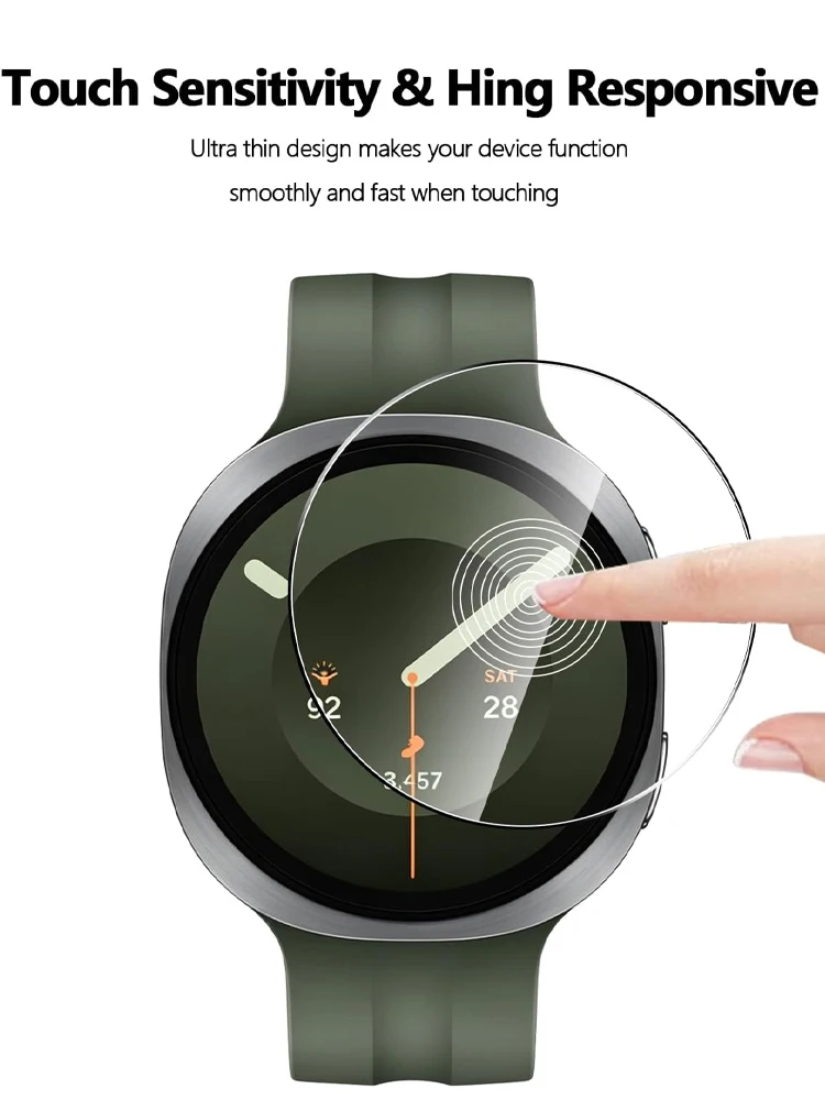 5 Pcs HD Tempered Glass For Samsung Galaxy Watch 9 44mm 40mm Accessories Clear Film Galaxy watch 9 bands Screen Protector cover