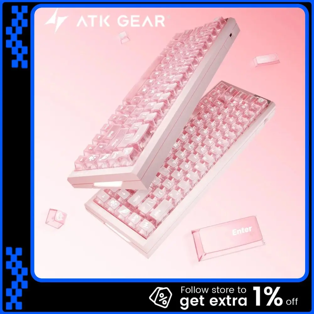 

Колпачки для клавиш для ПК ATK Rest Day, противотуманные колпачки для клавиш, оригинальные заводские по высоте персонализированные колпачки для клавиатуры, аксессуары для ПК, подарки