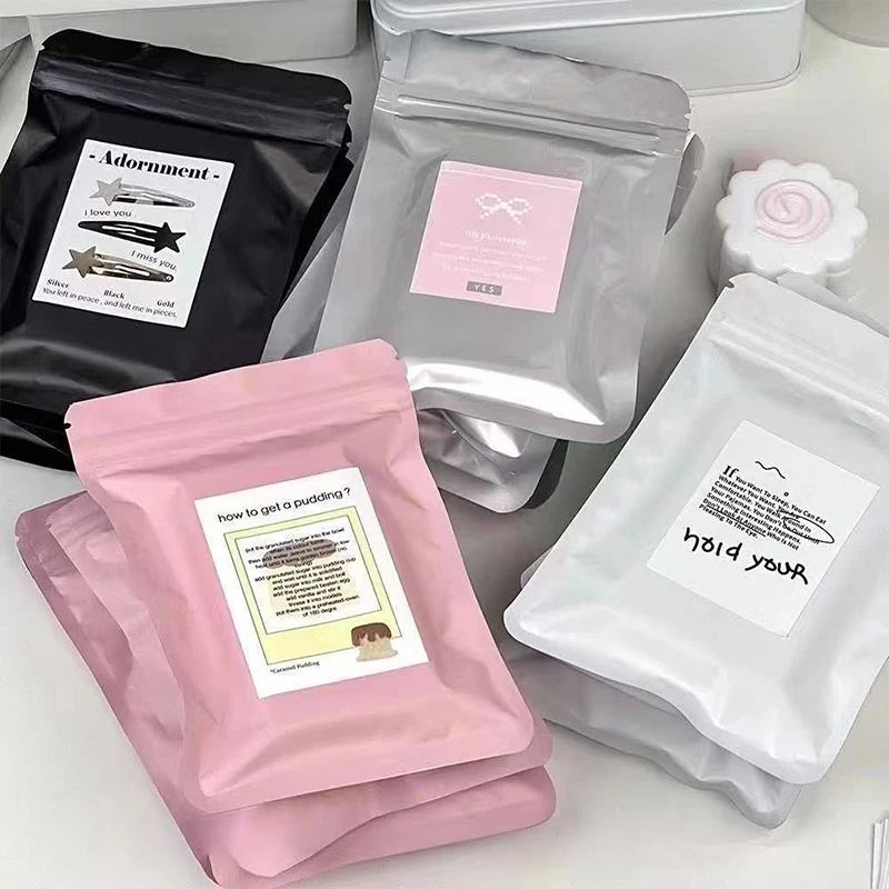 

100 шт., сумки для ювелирных изделий на молнии, серьги ручной работы, ожерелье, браслет, упаковочные сумки, слепая коробка, упаковка рождественских подарков, оптовая продажа