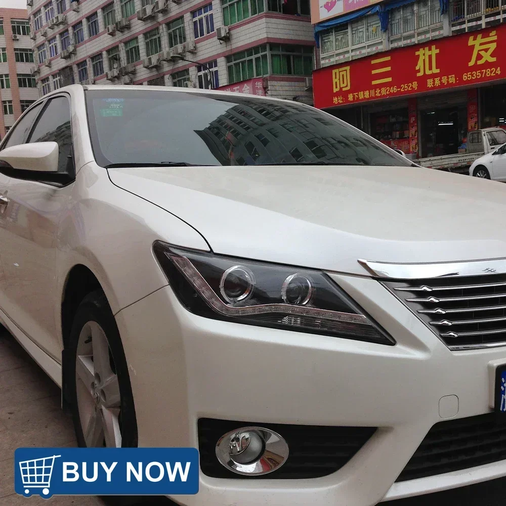 

Автомобильные фары для Toyota Camry 7th 2012-2014, светодиодные передние фары автомобиля в сборе, обновленный стиль демона, аксессуары для линз проектора
