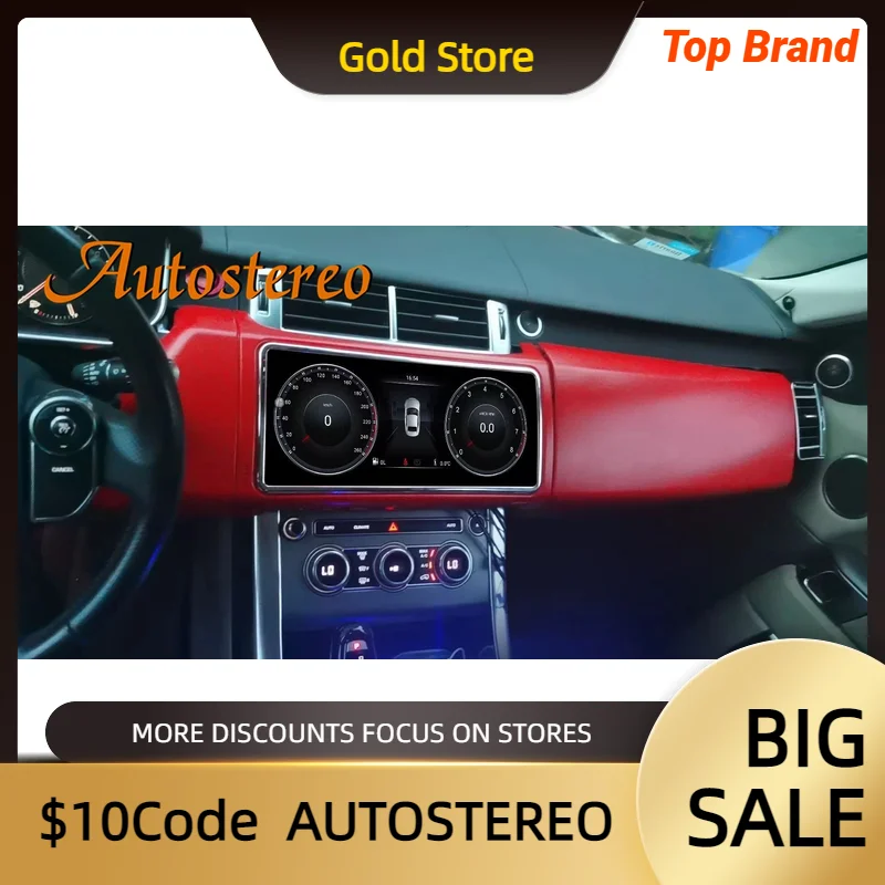 

12,3 "Android 13 для Land Rover Range Rover Sport Vogue SVA LWB (L405) 2013 ~ 2017, автомобильный GPS-навигатор, головное устройство, мультимедийный плеер