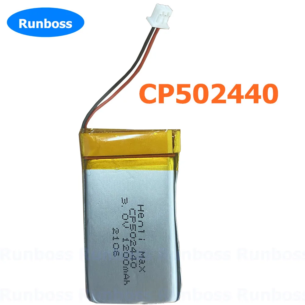 CP502440 502540 1200mAh 1.25mm 2pin plug battery for henli max identification card 3.0V mining personnel positioning