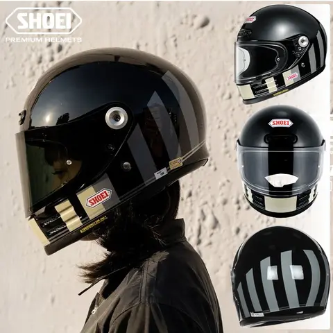 Shoei Glamster Resurrection TC-5 Retro Cruise Latte 무료 등산 Motorycle 헬멧 Moto Retro Riding Motocross 풀 페이스 헬멧