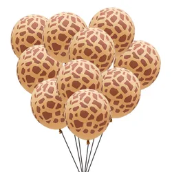 10Pcs 12inch Animal Printed Giraffe Latex Balloons Kids Happy Birthday Party Decoration Baby Shower Jungle Safari Party Supplies