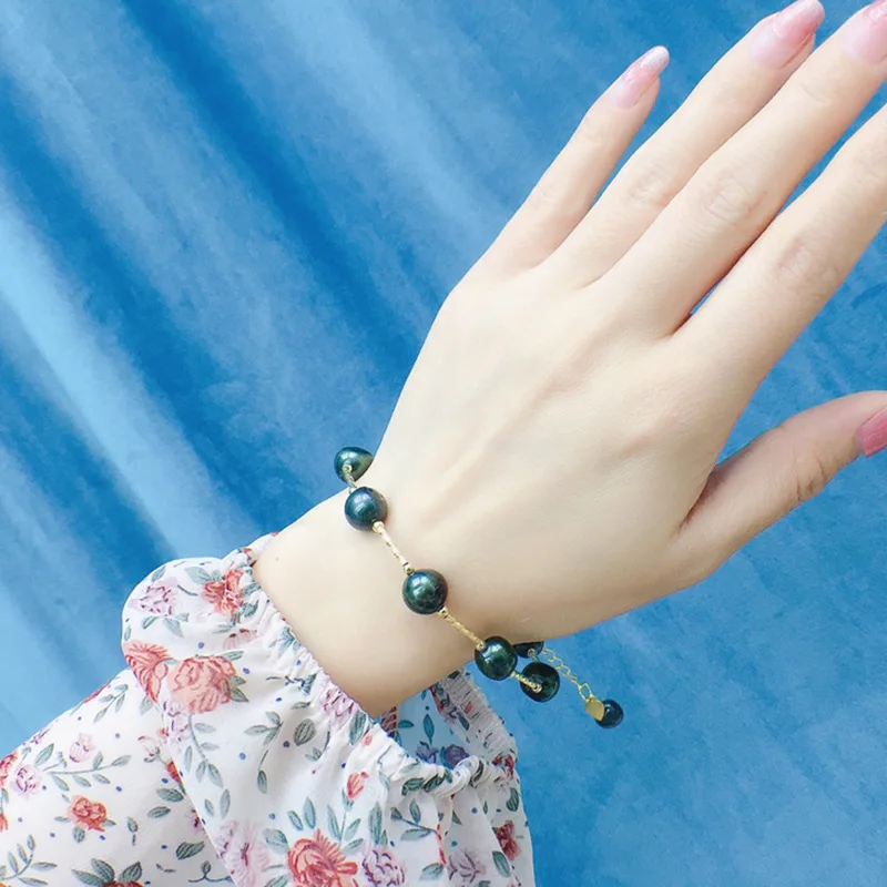 082 Zhuji Freshwater Pearl Bracelet Wholesale for Women Versatile Hand Jewelry Fresh and Fashionable Accessories