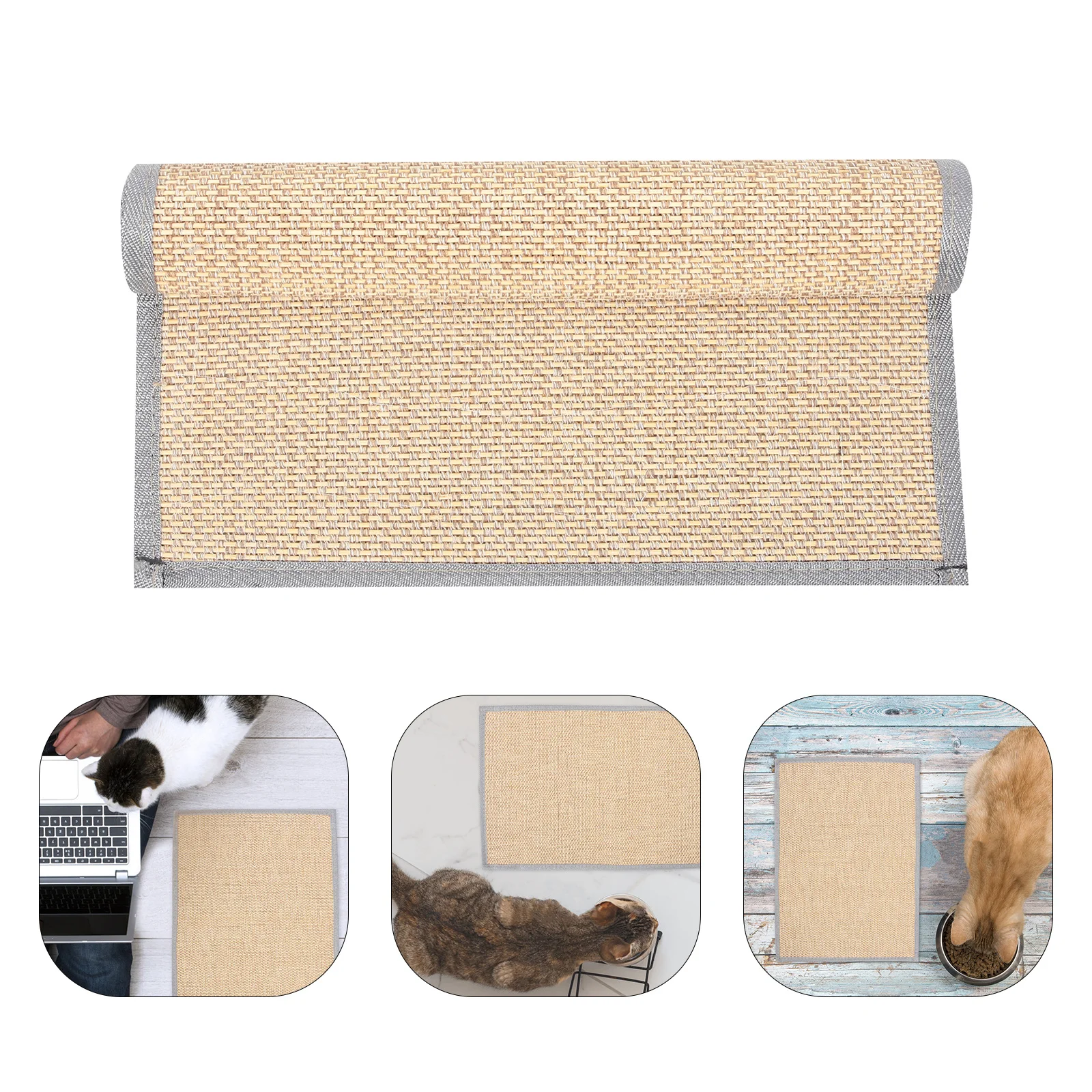 

Cat Scratcher Mat Resistant for Indoor Cats Decompress Exercise Claw Grinding Kitten Scratching Pad Household Pet