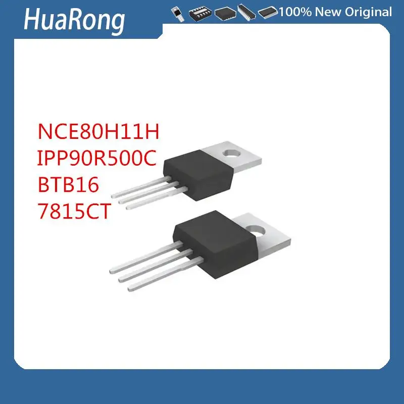 10Pcs/Lot  NCE80H11H   IPP90R500C      BTB16  7815CT TO-220