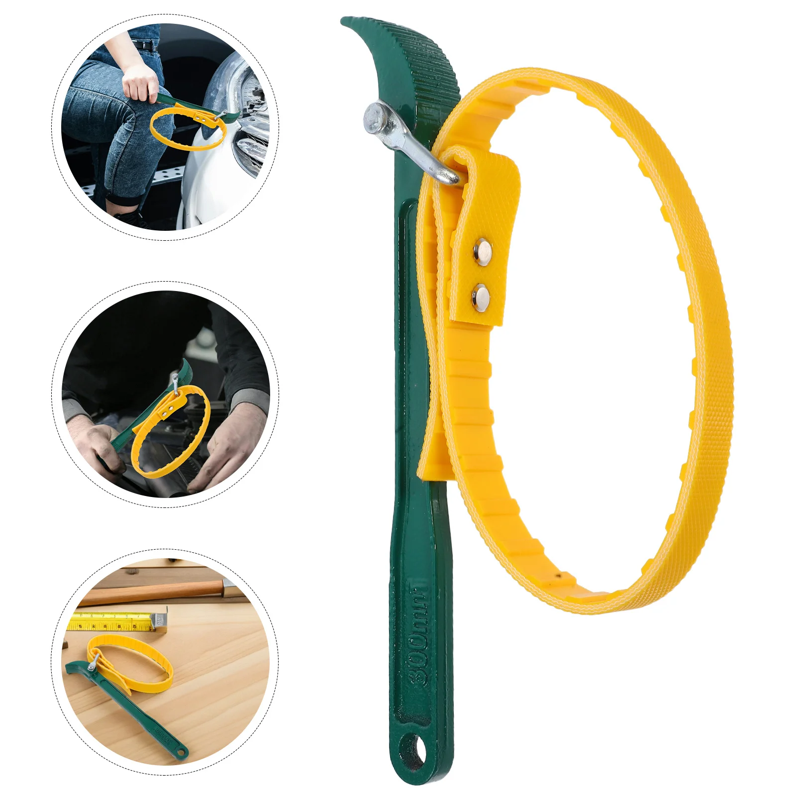 

Plastic Strap Adjustable Oil Filter Wrench Universal Pipe Jar Opener Spanner Drain Sewer Cap Removal Tool Heavy Duty Mechanic