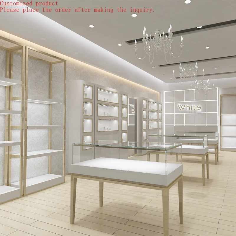 

Custom.Custom Jewelry Kiosk Glass Cabinet Showcase Glass Kiosk Showcase