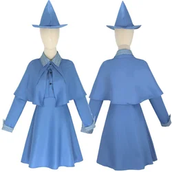 Disfraz de la escuela Magic Wizard para adultos y mujeres, uniforme de Beauxbaton para fiesta de Halloween