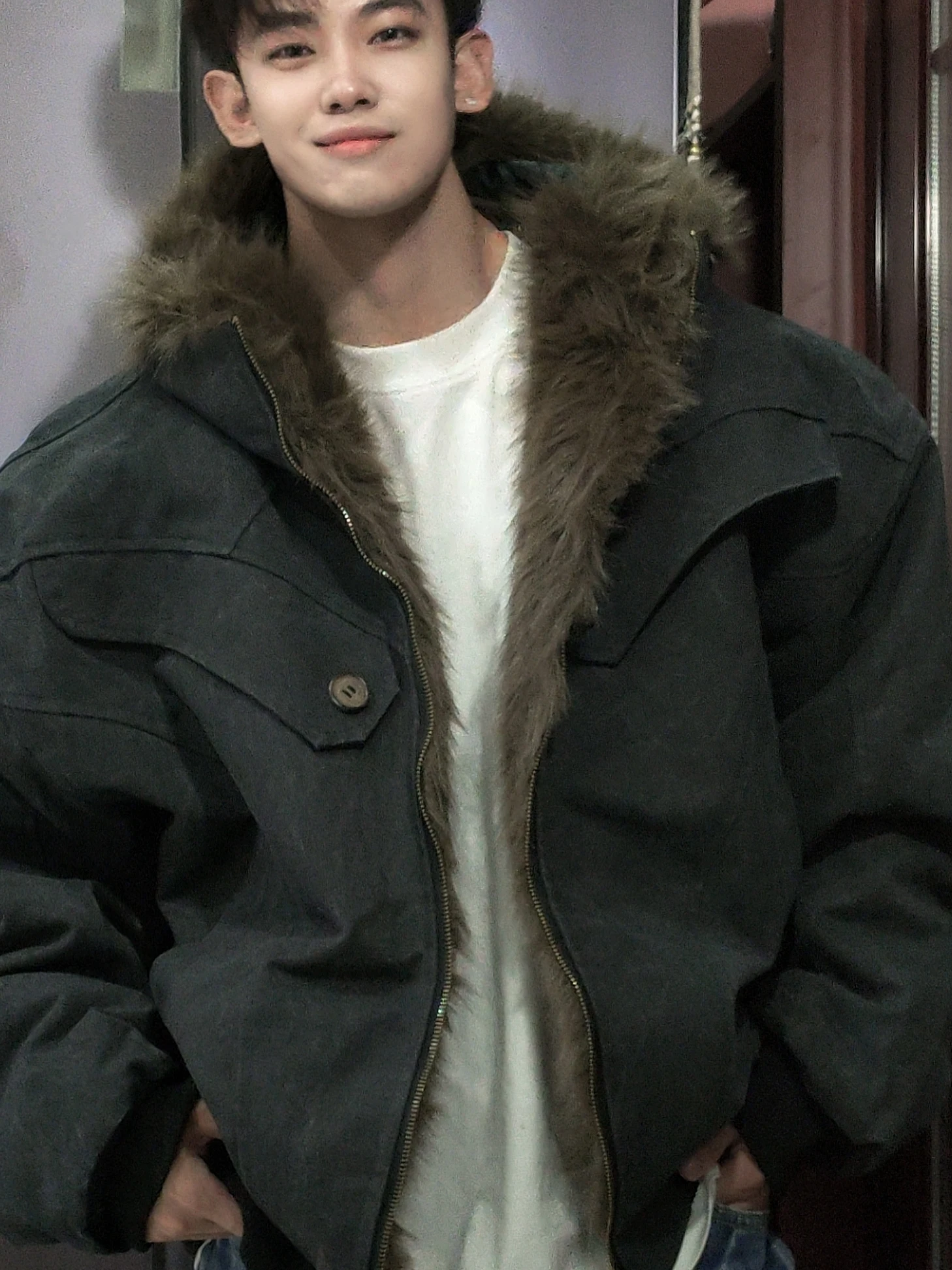 American Large Size 300 Pounds Hooded Short Cotton Jacket Men's Thickened Fleece Autumn Winter Coat Outerwear Casual Warmth