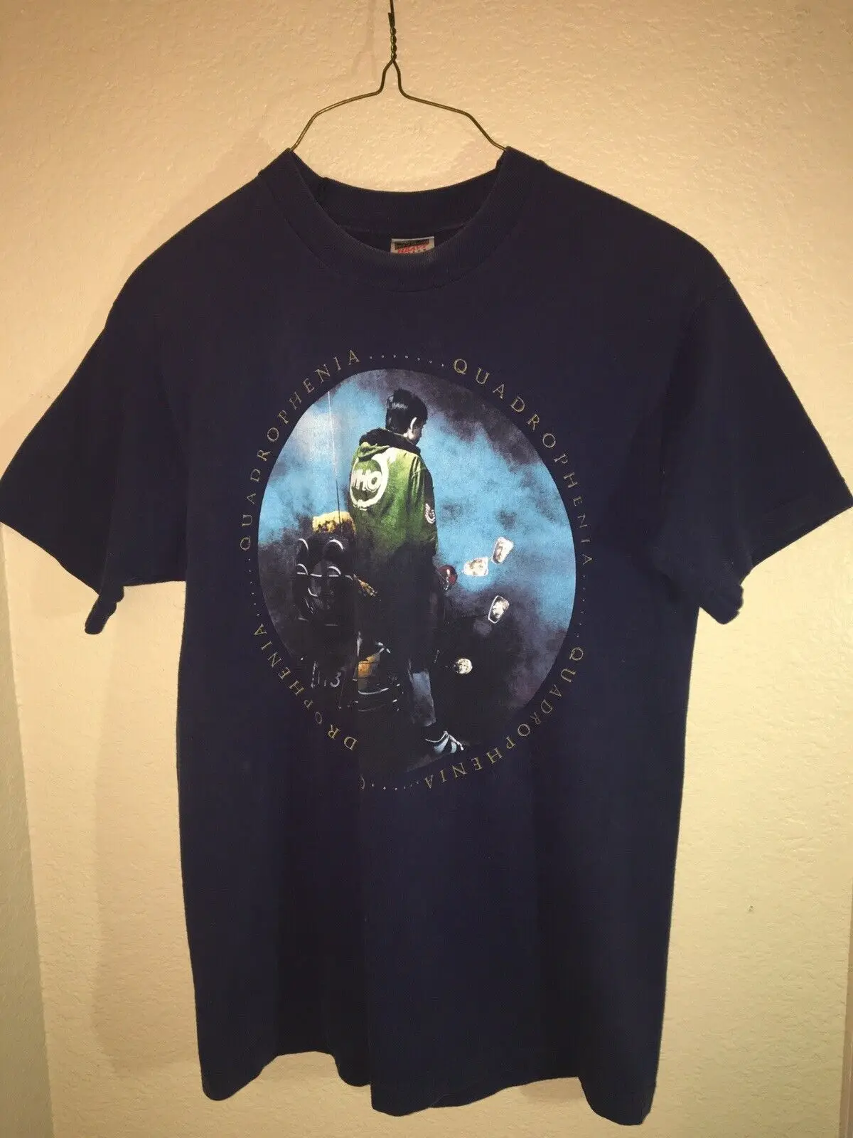 Vintage Who Quadrophenia World Tour 1997 T Shirt Blue Double Sided Sz Large