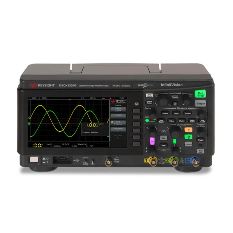 DSOX1202G 100MHz Oscilloscope with 2 Analog Channels and Built-in Waveform Generator