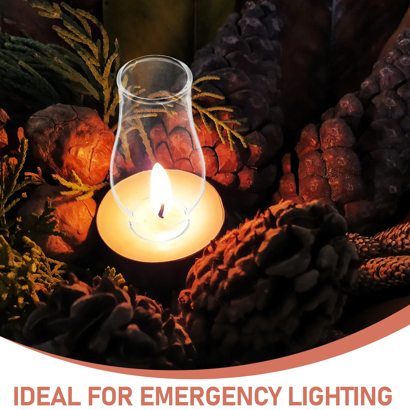 غطاء مصباح زيتي شفاف أجزاء مصباح إعصار عتيق لإضاءة الطوارئ وديكور المنزل جزء فانوس زجاجي #5