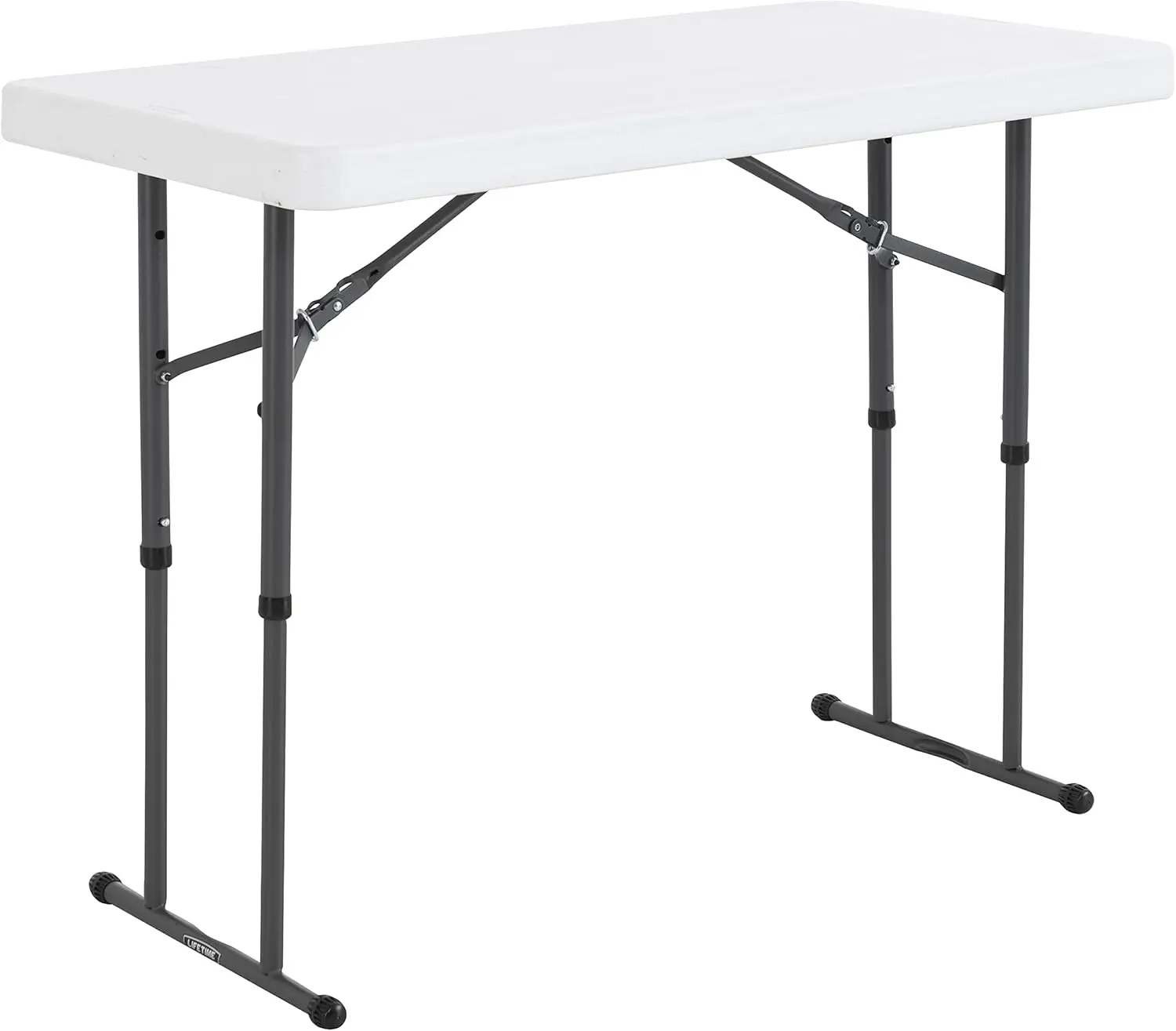 

Adjustable Folding Utility Table, 4-Foot Height for Kids to Adults, Durable and Easy Clean