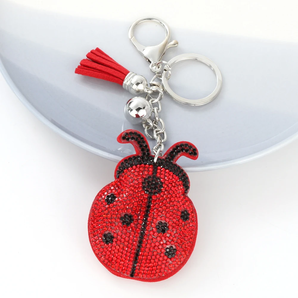 Cute Ladybird Keychain European and American Popular Insect Pendant Fashion Beetle Women\'s Shoulder Bag Ornaments Popular