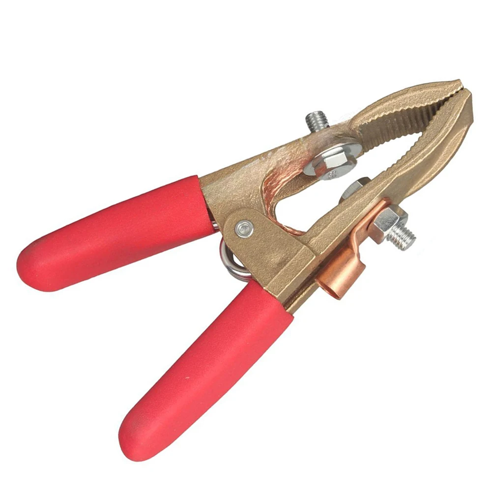 500A Brass A-Shape Earth Clamp Welding Pliers for Secure Grounding in Gas Shielded Argon Resistance Stud Welding