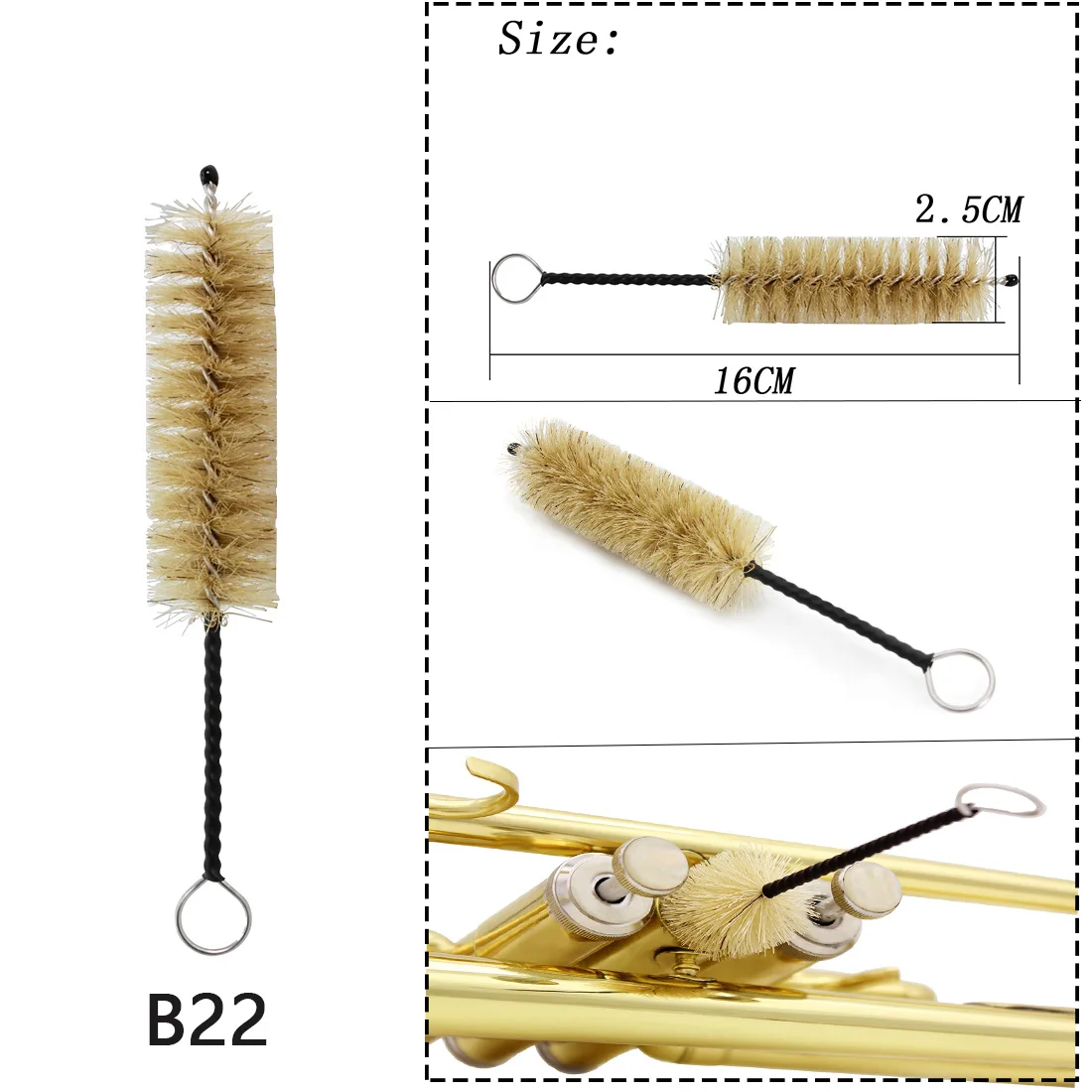 Instrument Ceaning Brush Colourful Musical Instruments Cleaning Tools for Saxophone/Clarinet/Flute/Piccolo/Trumpet/Cornet