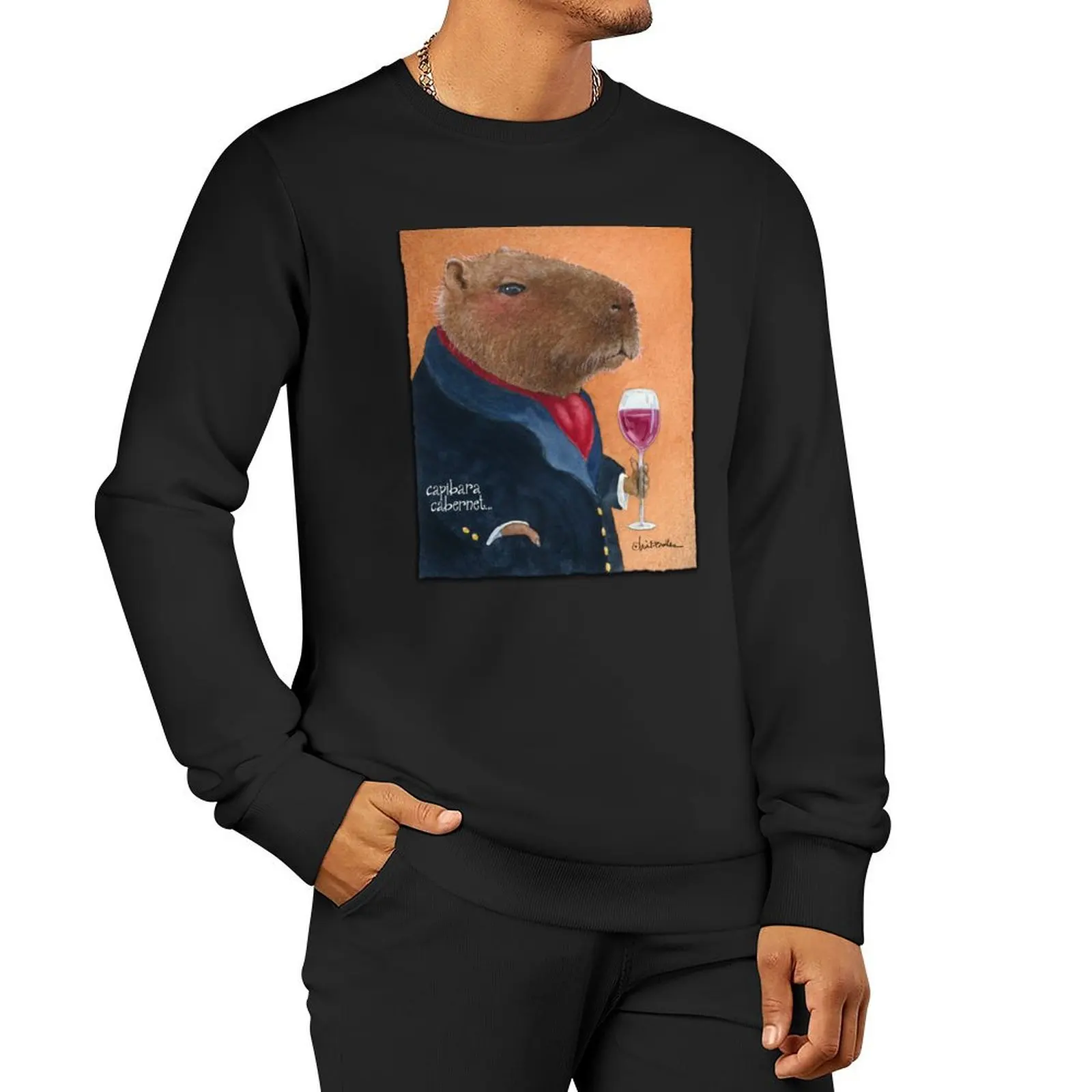 

capybara cabernet... Sweatshirt clothes for men tracksuit men aesthetic sweatshirts