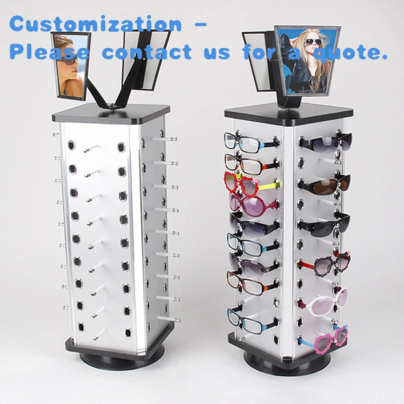 

custom.Kainice Sunglasses Display Revolving Countertop Sunglasses Display Rack Holder Glasses Frame Eyeglasses Displa
