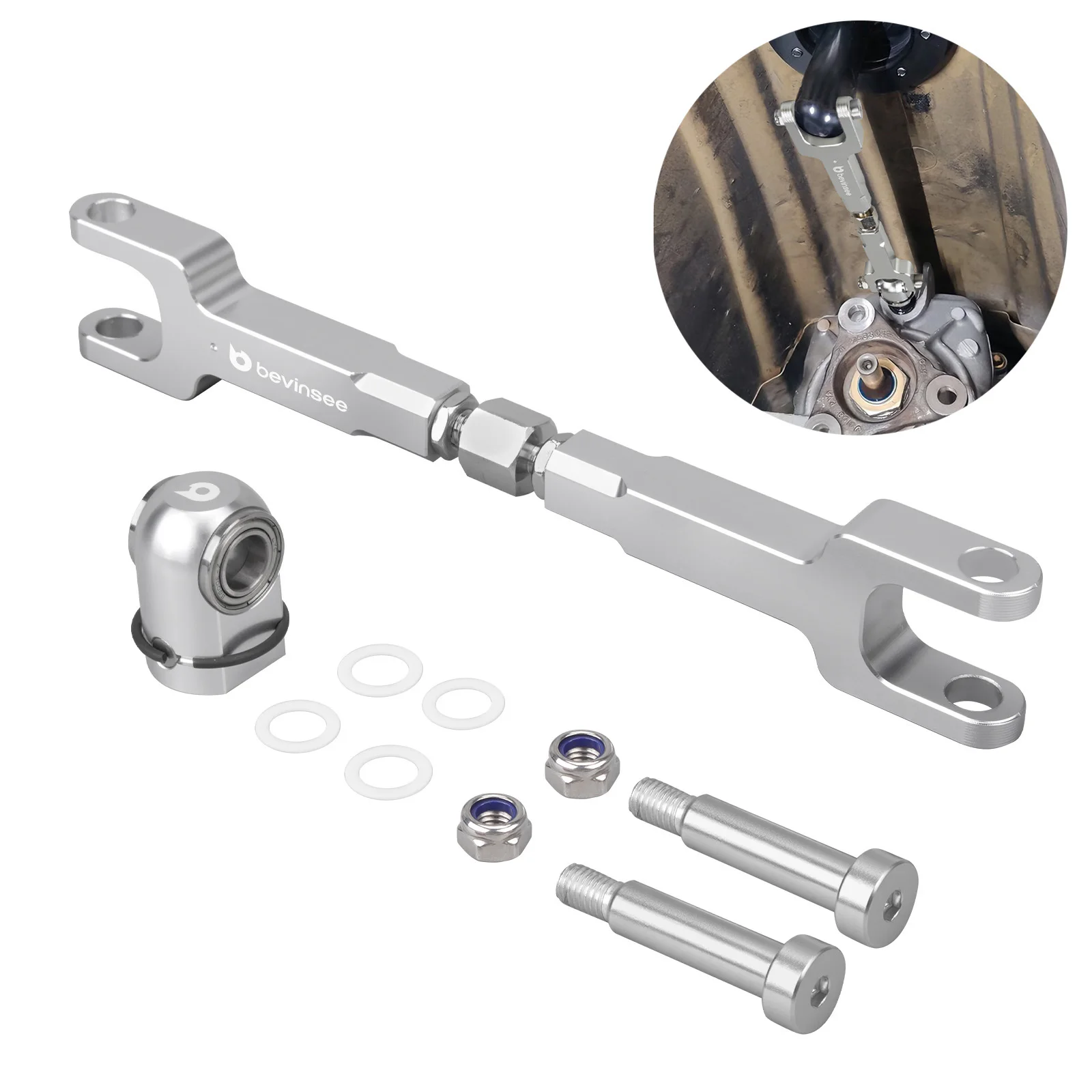 

BEVINSEE DSSR Adjustable Selector Rod & Gearshift Rod Joint Kit For BMW E46 1999-2006