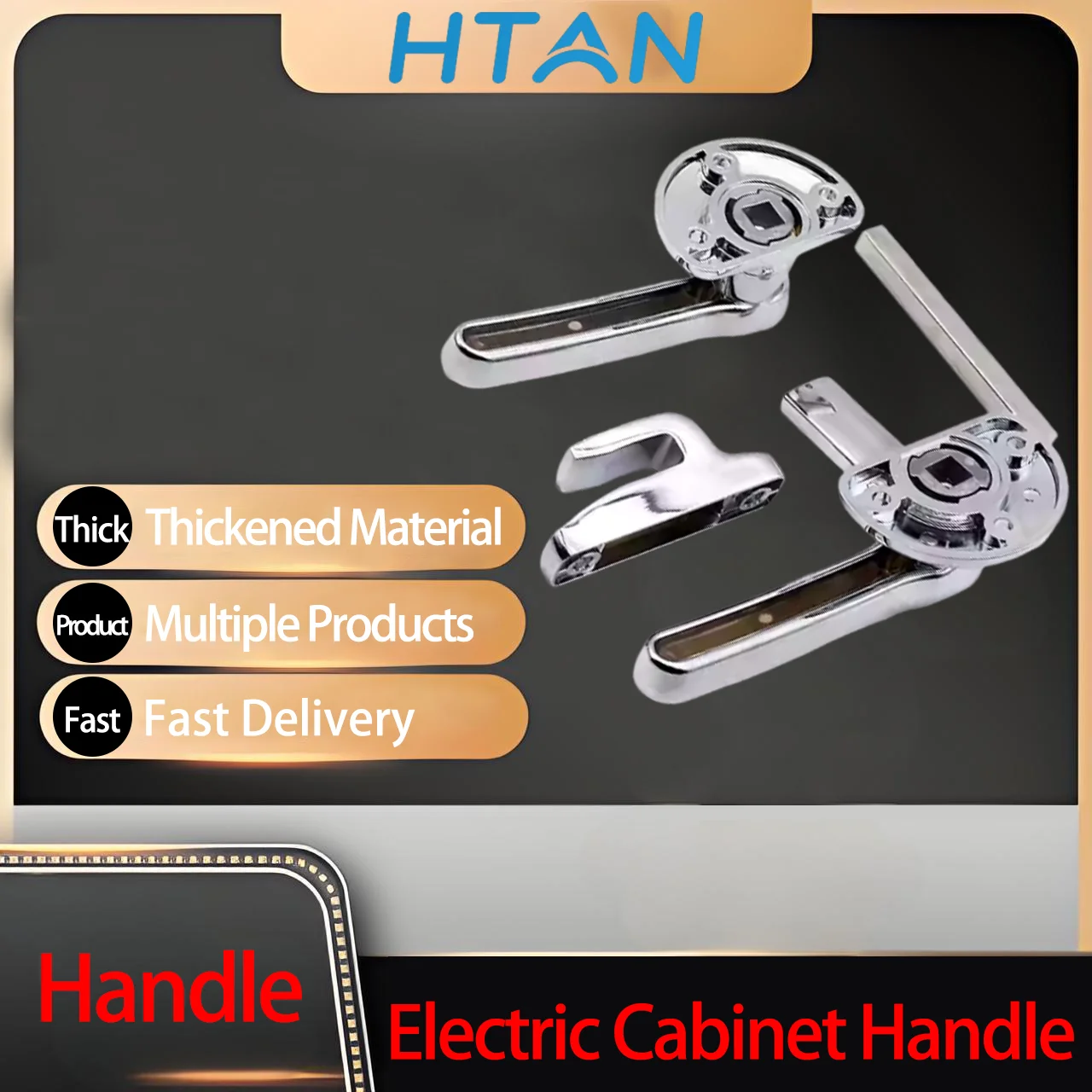 

Stainless Steel Door Handle With Double Sealed Buckles Inside And Outside Heavy-Duty Thickened Oven Steam Door Lock