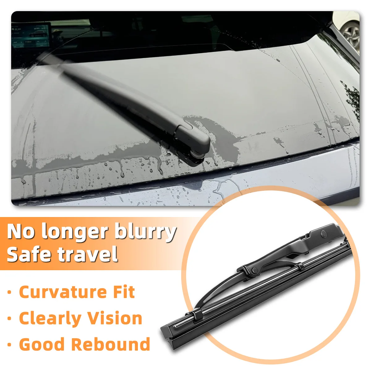 Yitong Is Suitable For Subaru Impreza GC GF GD GG 1993-2006 The Rear Windshield Wiper Blades Are All Day Silent And Replaceable - view 4