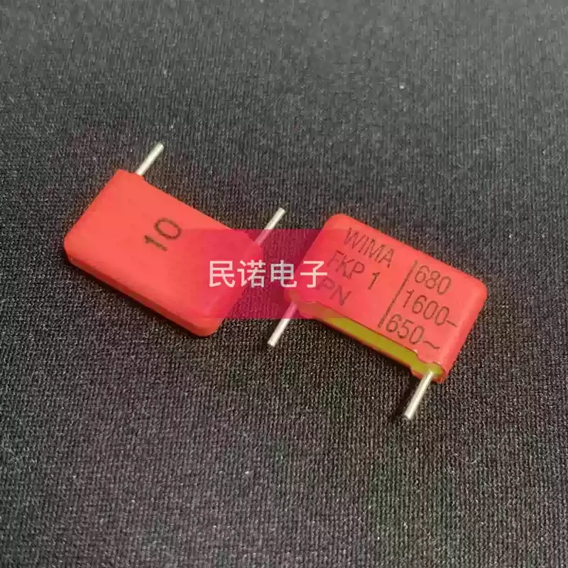 10-100pcs brand new Weima capacitor WIMA FKP1 1600V 0.00068UF 1600V 681 680PF pin spacing 15