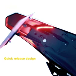 For Ultra bee Electric dirt bike Modified taillight Multi-functional bracket Quick release design Licence plate holder