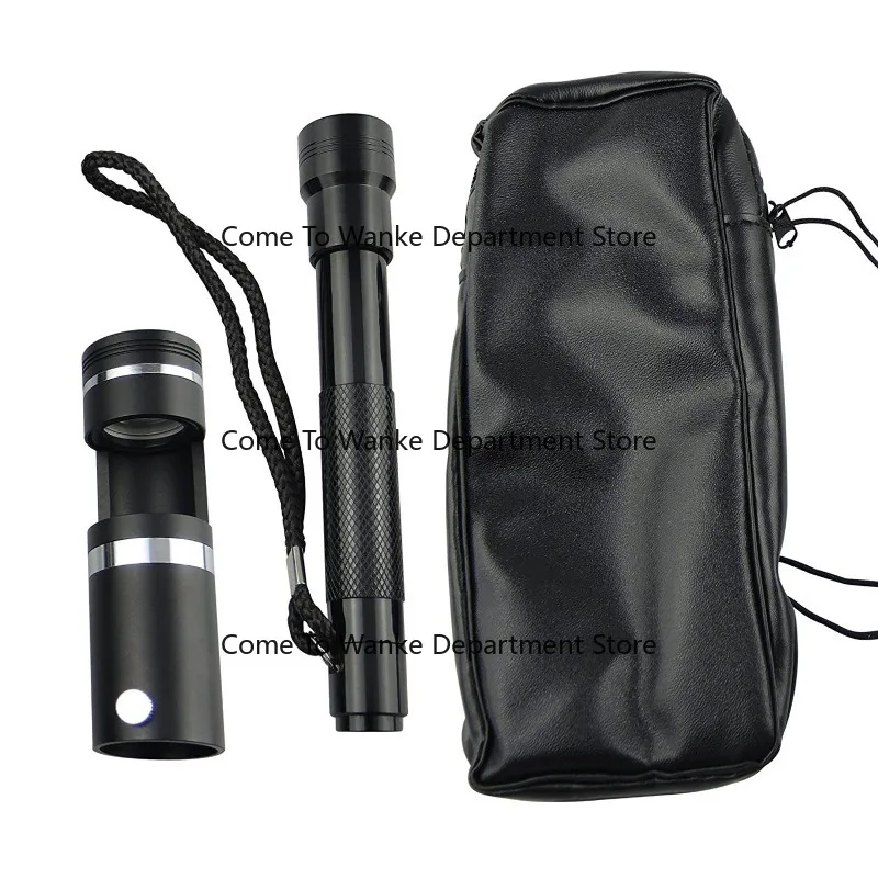 Dark-field lighting 10x jewelry magnifying glass with flashlight