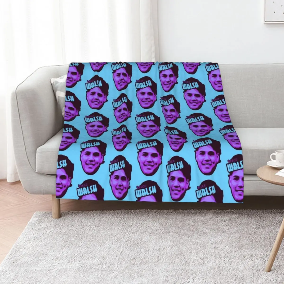 Reece Walsh NRL Rugby League Throw Blanket Sofas Flannel Kid'S Softest Custom Retros Blankets