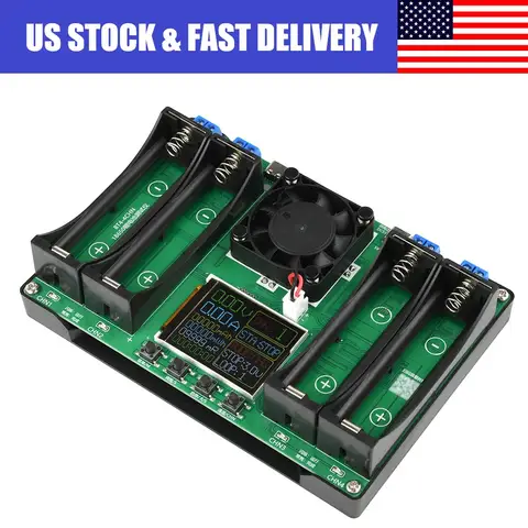 4-kanalig 18650 litiumbatteritestare MAh MWh kapacitetsdelning intern resistanstestarmodul typ-C-gränssnitt 10 best sales batteriets interna resistansmätare - №2