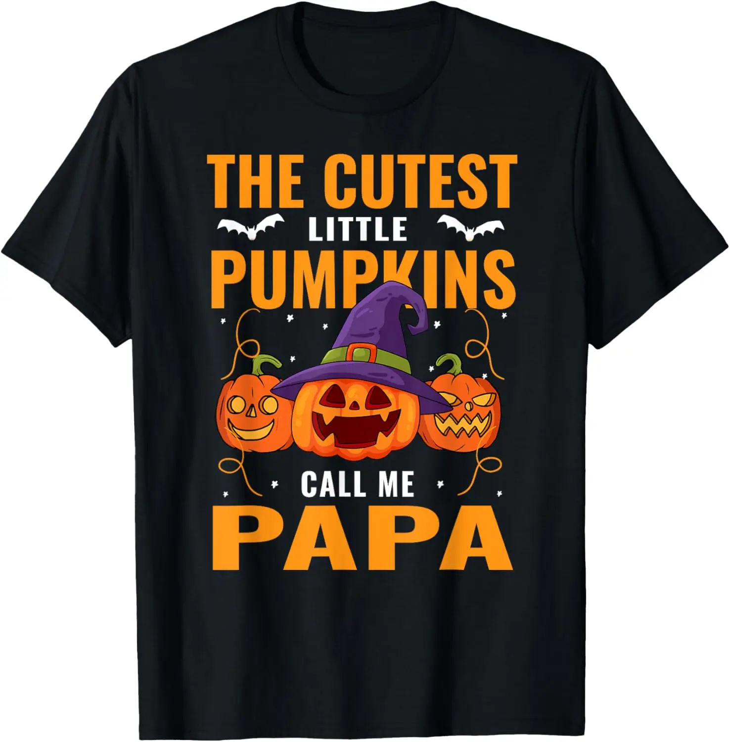 Holiday Halloween The Cutest Little Pumpkins Call Me Papa T-Shirt