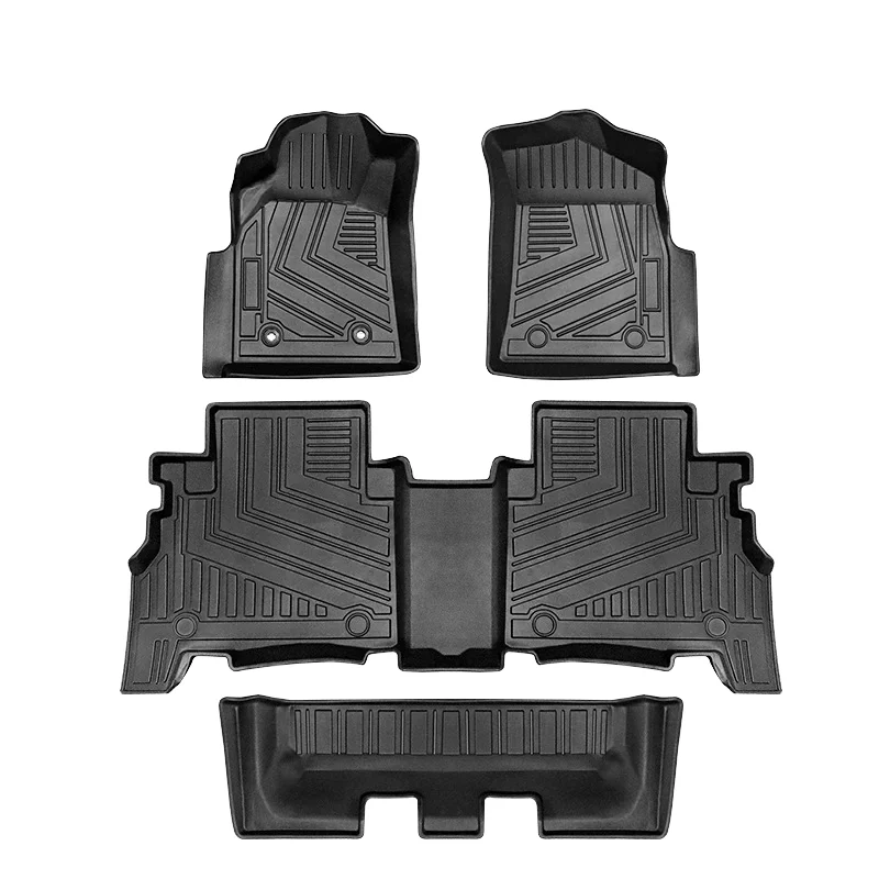 

For Fortuner Front Floor Mats TPE TPO Waterproof Non-Slip 82.0cm New