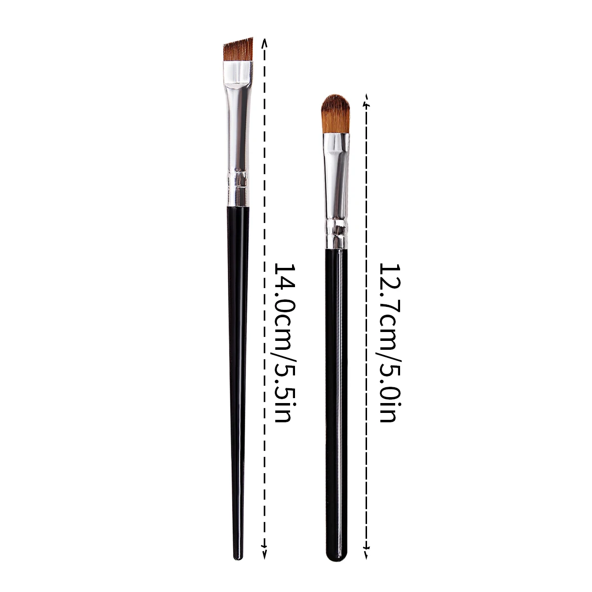 8-delige multifunctionele oogmake-upborstelset: oogschaduwborstel, concealerborstel, schuine wenkbrauwborstel, professionele eyelinerborstel