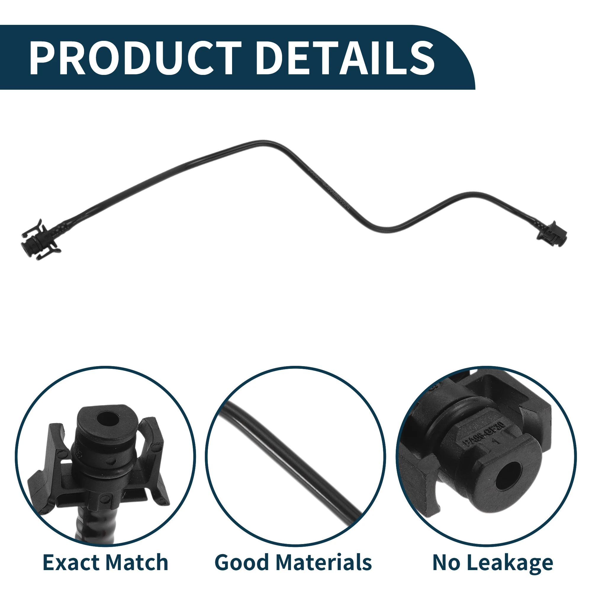 

UXCELL Шланг радиатора Шланг обогревателя Выпускной шланг радиатора No DG938W005CB/5196173 для Ford Mondeo 2013, резиновая труба охлаждающей жидкости, черная