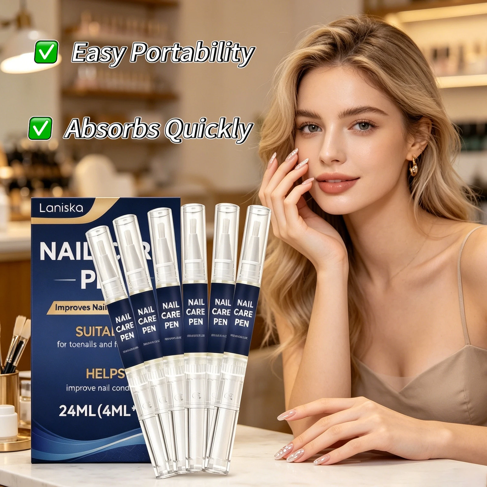 Nail Repair Pen Reduce Cracking Anti-Dryness Brittle Growth Treatment Protect Cuticle Remove Dead Skin Strengthen Nail Care Pen