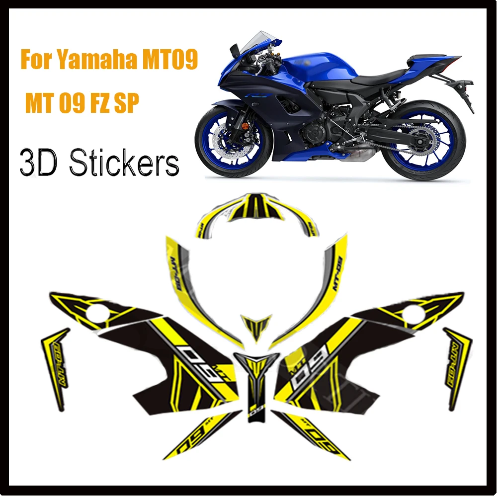 

Stickers Fairing Motorcycle Knee Decal Fender Windshield Tank Pad Protector For Yamaha MT09 MT 09 FZ SP