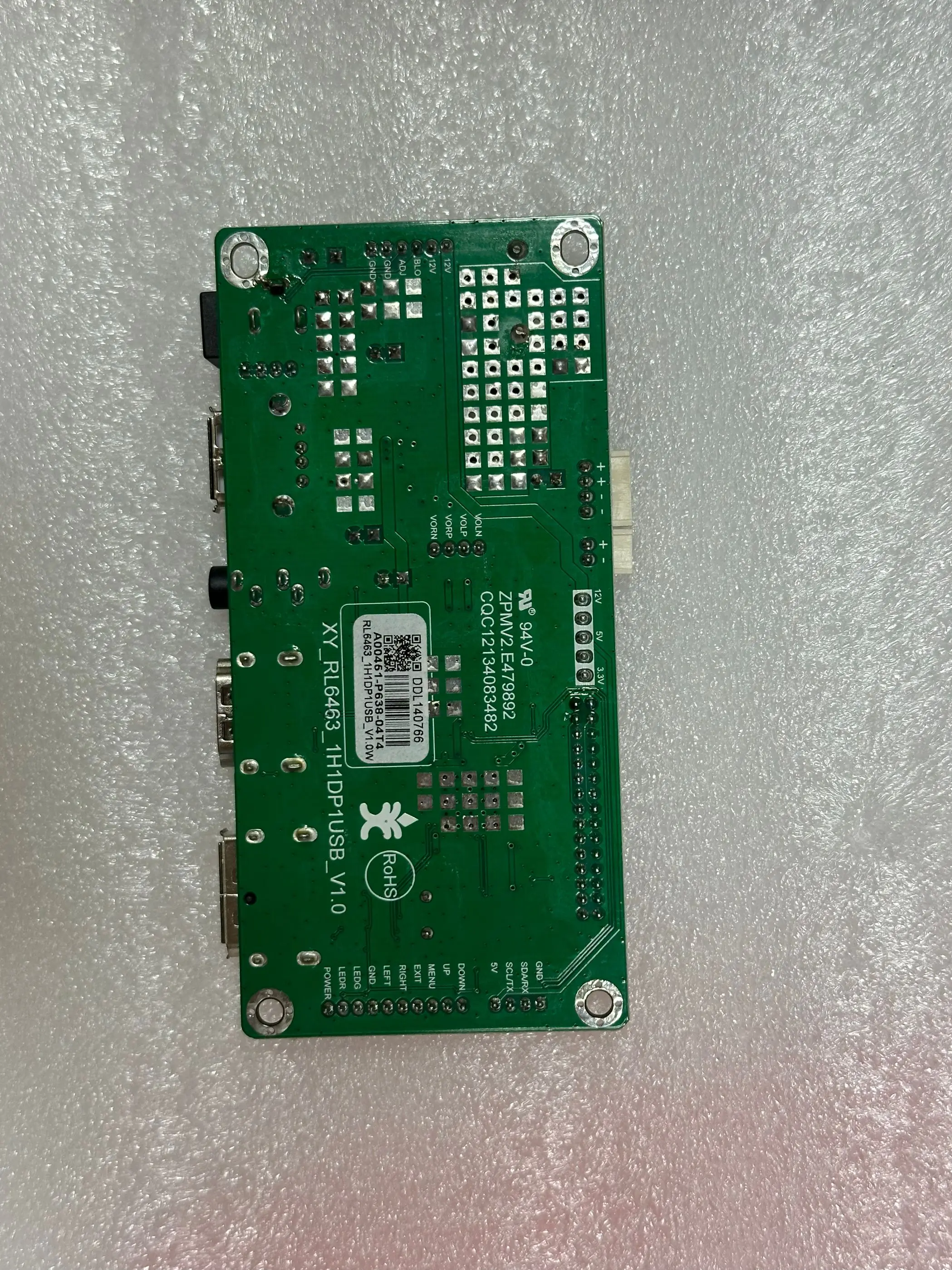 اللوحة الأصلية XY_RL6463_1H1DP1USB-V1.0 لوحة للقيادة