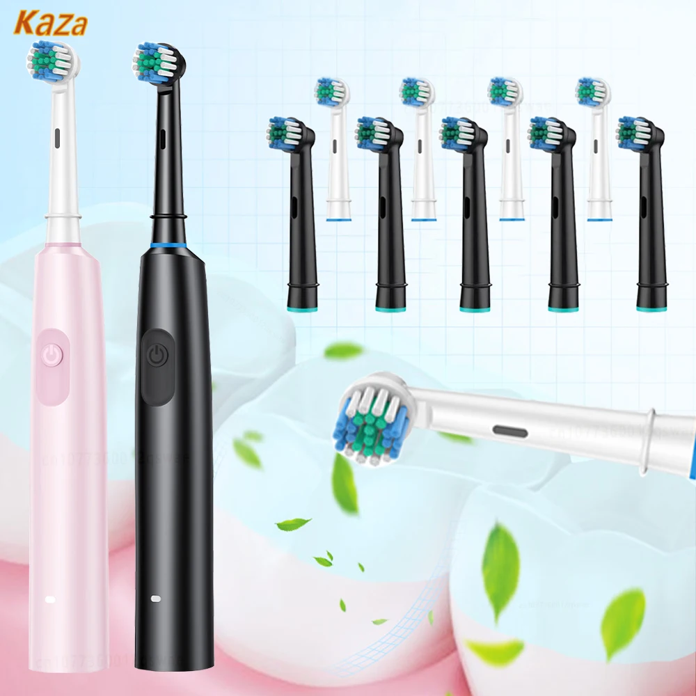 Intelligent Rotating Electric Toothbrush Rotary Rechargeable Toothbrush Electric Tooth Brush for Adult Travel Toothbrush Set